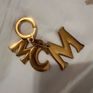 MCM Gold Letter Keychain